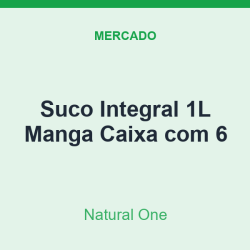Suco Integral 1L Natural One Manga Caixa com 6