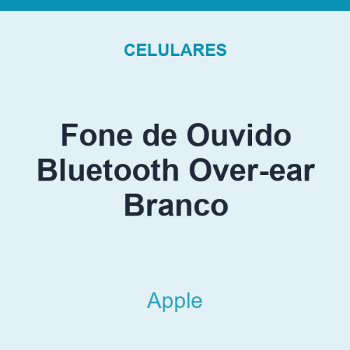 Fone de Ouvido Bluetooth Apple Over-ear Branco