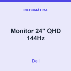 Monitor Dell 24" QHD 144Hz