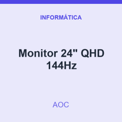 Monitor AOC 24" QHD 144Hz