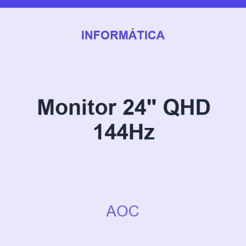 Monitor AOC 24" QHD 144Hz