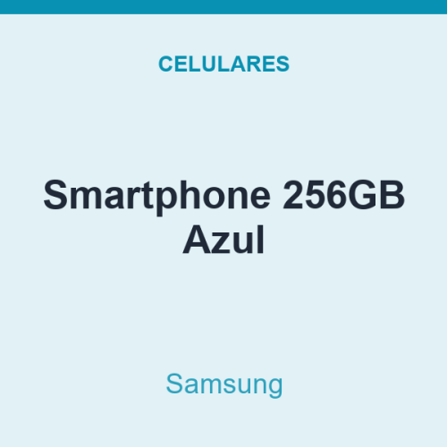 Smartphone Samsung 256GB Azul