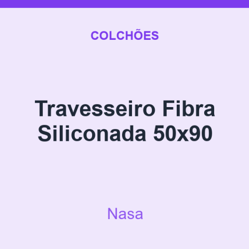 Travesseiro Nasa Fibra Siliconada 50x90