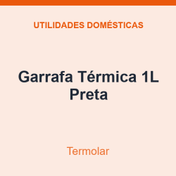 Garrafa Térmica Termolar 1L Preta