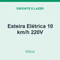 Esteira Elétrica Kikos 10 km/h 220V