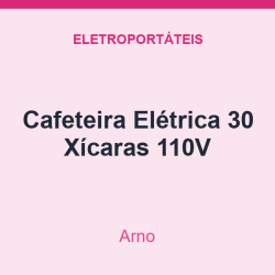 Cafeteira Arno Elétrica 30 Xícaras 110V