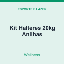 Kit Halteres Wellness 20kg Anilhas