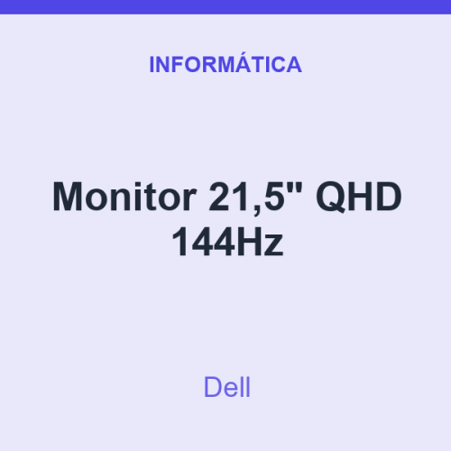 Monitor Dell 21,5" QHD 144Hz