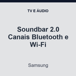 Soundbar Samsung 2.0 Canais Bluetooth e Wi-Fi