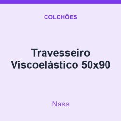 Travesseiro Nasa Viscoelástico 50x90