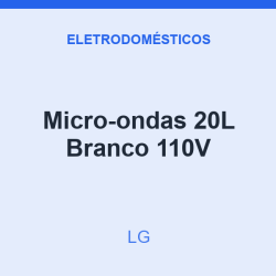Micro-ondas LG 20L Branco 110V