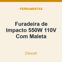 Furadeira de Impacto Dewalt 550W 110V Com Maleta