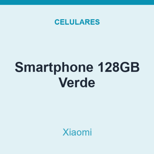 Smartphone Xiaomi 128GB Verde