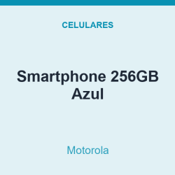 Smartphone Motorola 256GB Azul