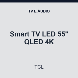 Smart TV LED TCL 55" QLED 4K